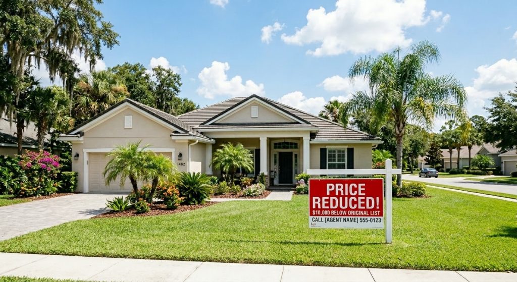 Home with a recent price reduction in Reunion, Florida