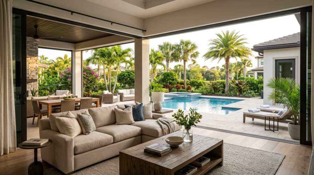 Buying a second home in Reunion Florida with private pool and comfortable outdoor living